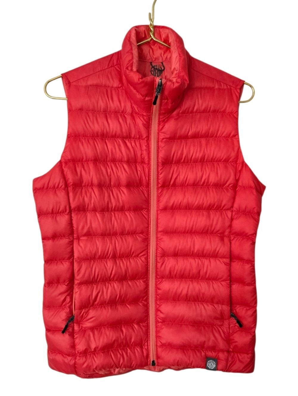 REI Down Puffer Vest Lightweight Salmon color